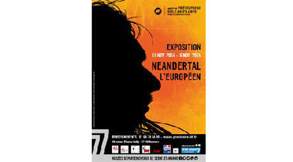 Affiche exposiotion  Néandertal, l'Européen 